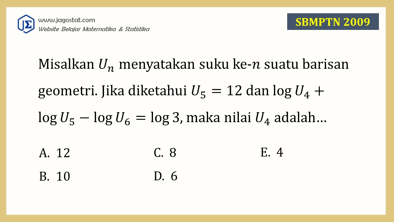 Kumpulan Contoh Soal dan Pembahasan Barisan dan Deret + Logaritma