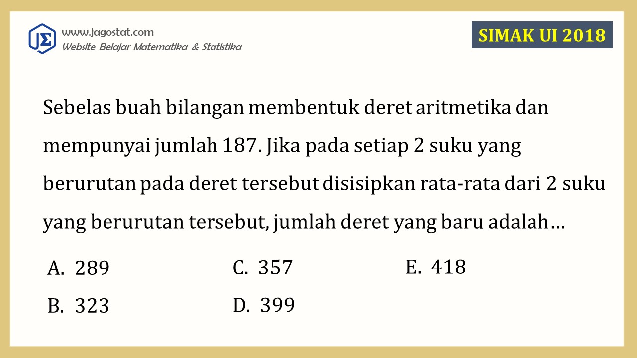 Contoh Soal Barisan dan Deret