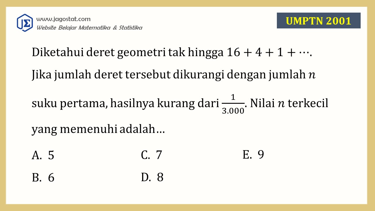 Contoh Soal Barisan dan Deret