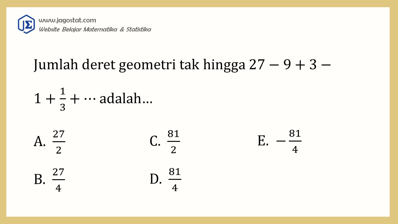 Contoh Soal Barisan dan Deret