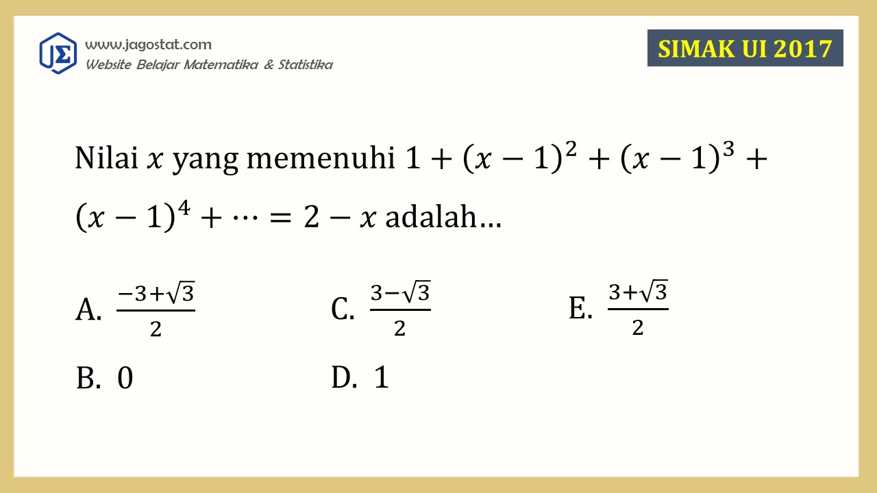 Contoh Soal Barisan dan Deret