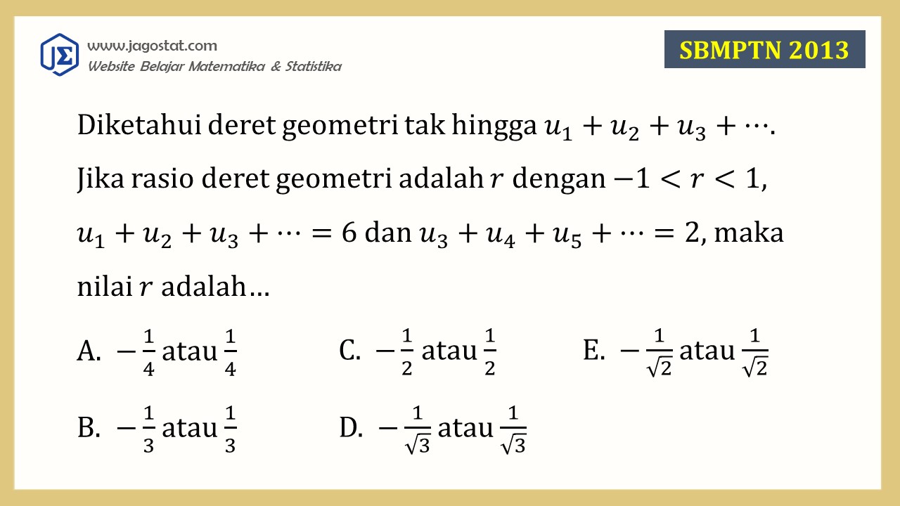 Contoh Soal Barisan dan Deret