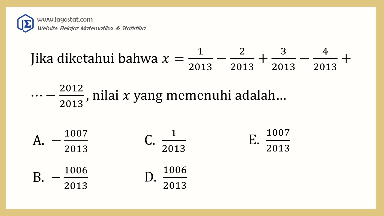 Contoh Soal Barisan dan Deret