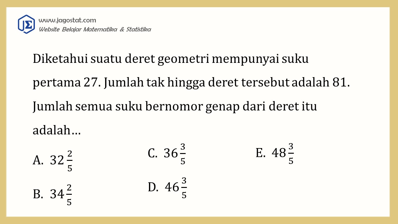 Contoh Soal Barisan dan Deret