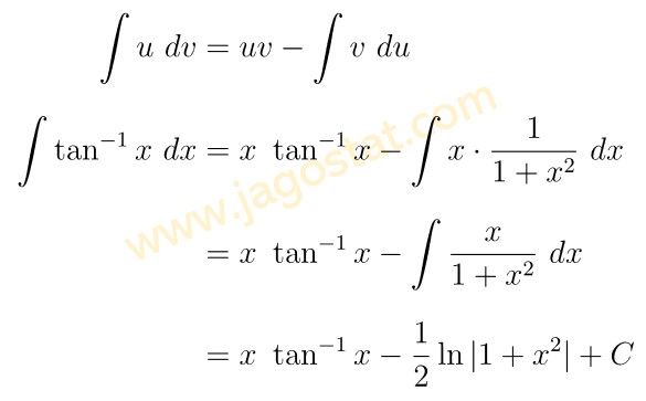 integral invers trigonometri