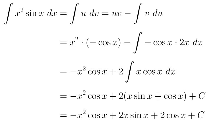 integral x sin x dx