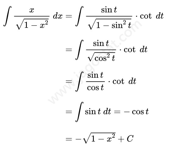 contoh soal integral substitusi trigonometri