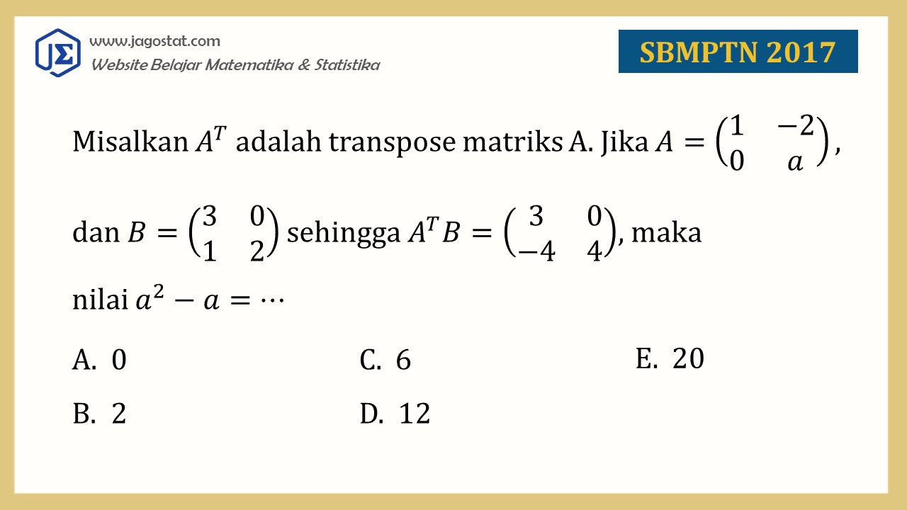 Kumpulan Contoh Soal Dan Pembahasan Matriks