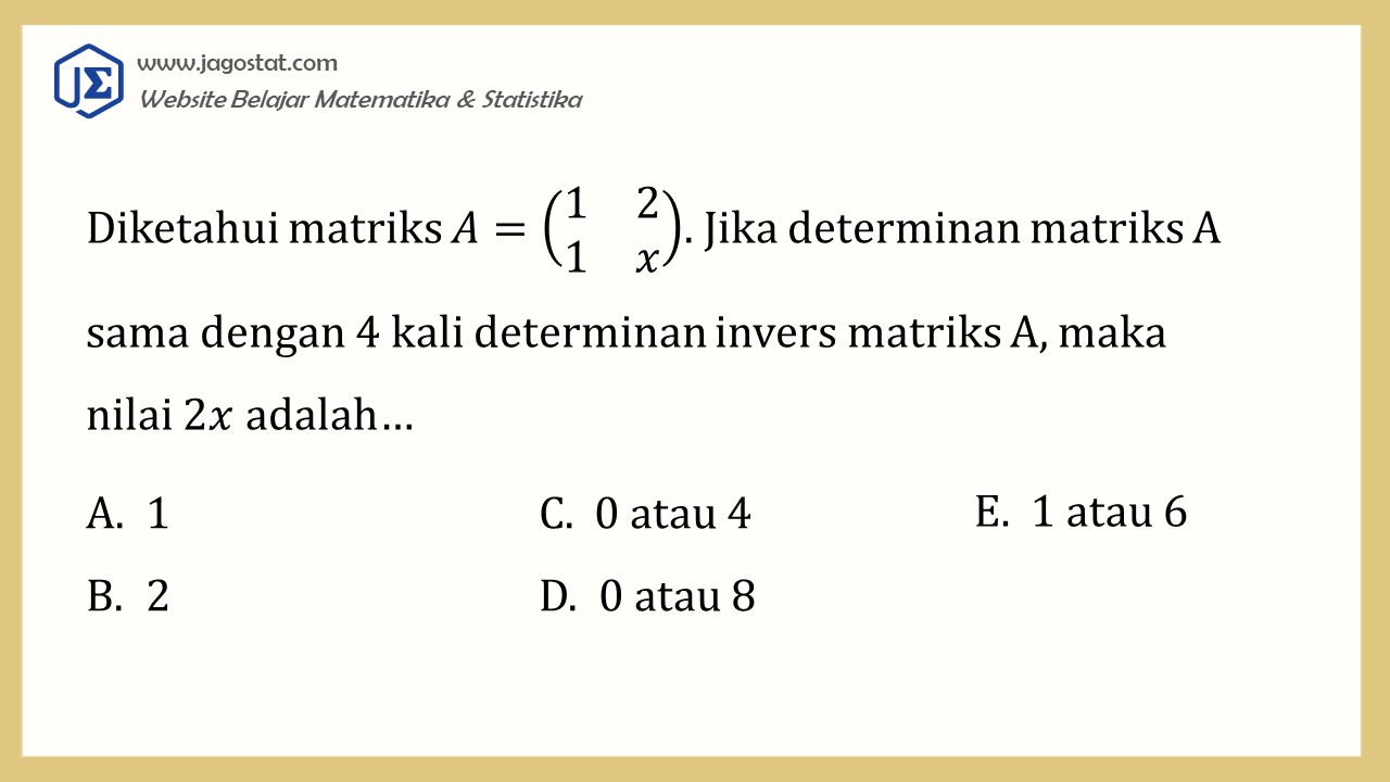 Kumpulan Contoh Soal Dan Pembahasan Matriks