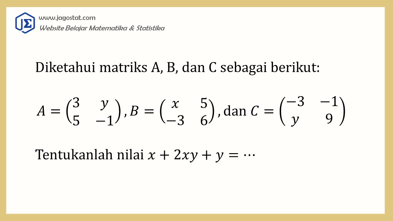 Kumpulan Contoh Soal Dan Pembahasan Matriks