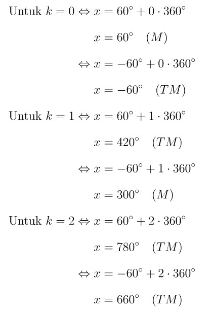 Contoh Soal Dan Pembahasan Persamaan Trigonometri Matematika Sma 2491
