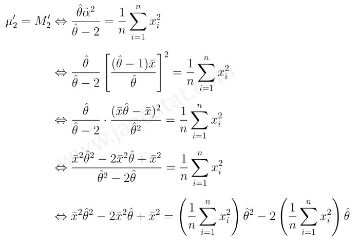 metode momen distribusi pareto