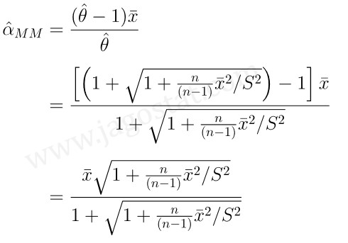 metode momen distribusi pareto