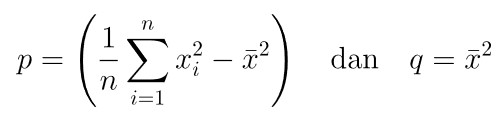 metode momen distribusi pareto